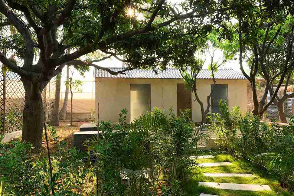 Seasun reception nestled among trees